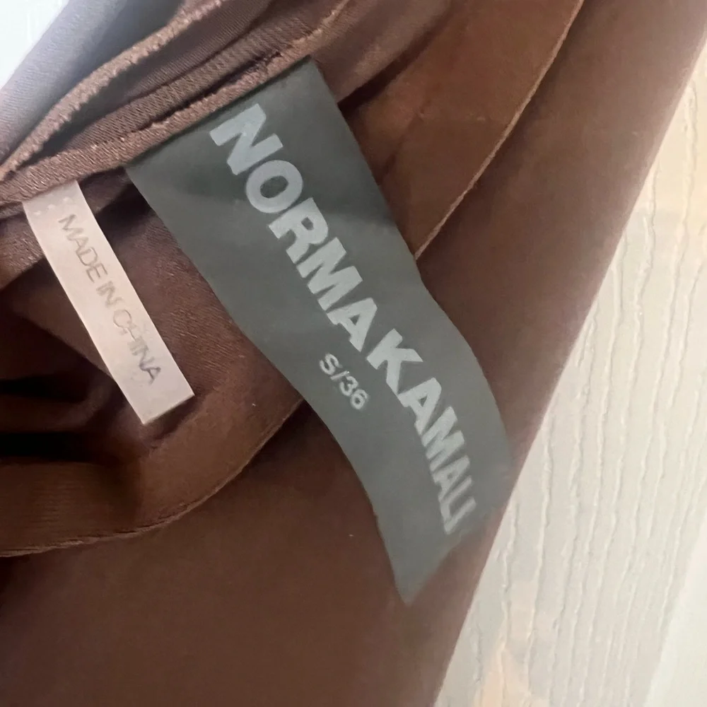 Norma Kamali Brown Halter Maxi Dress - Picture 6 of 11